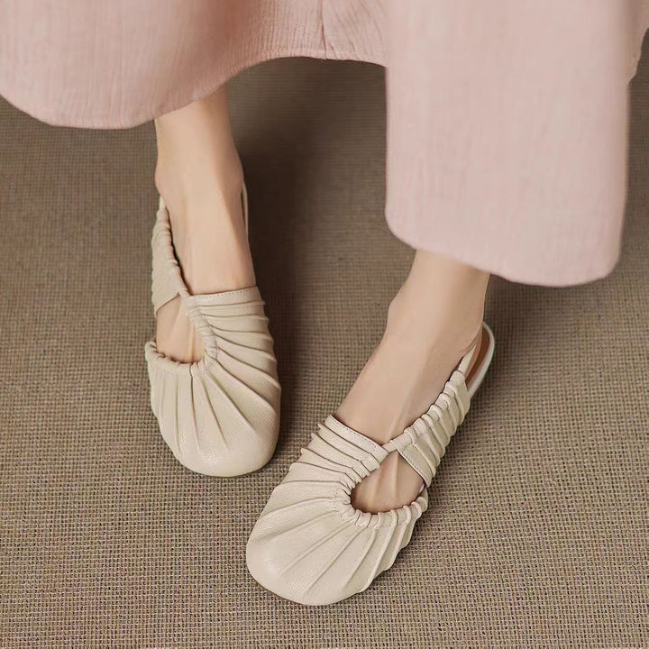 Ruched Ballet Flats