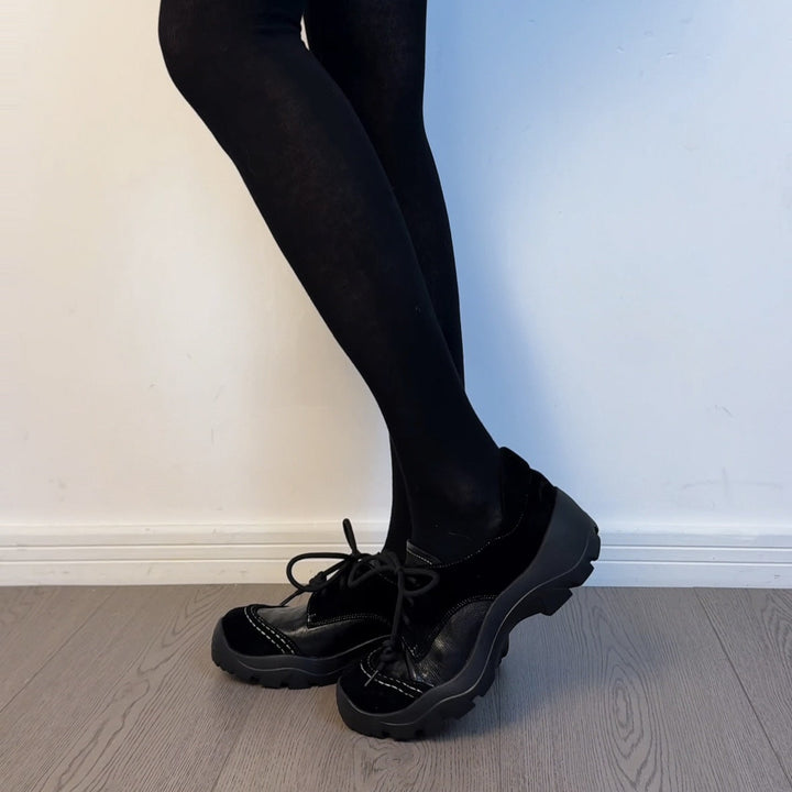 Vintage Lace-Up Loafers
