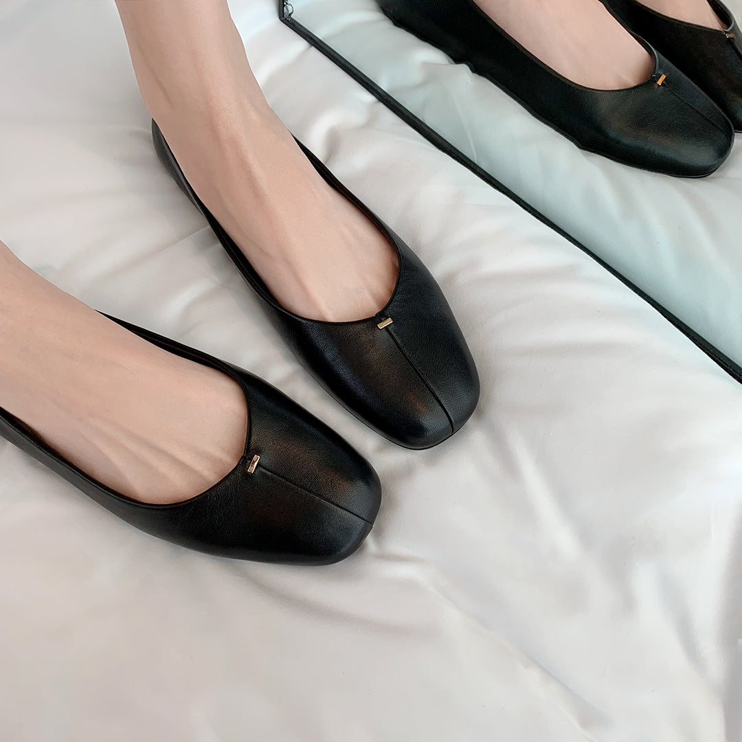 Elegant Square Toe Comfort Flats