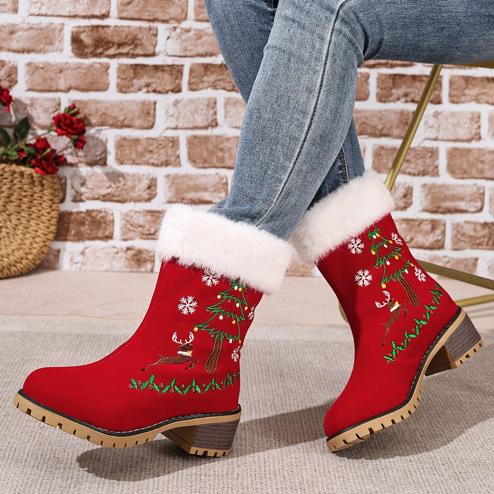 Christmas Fur Boots