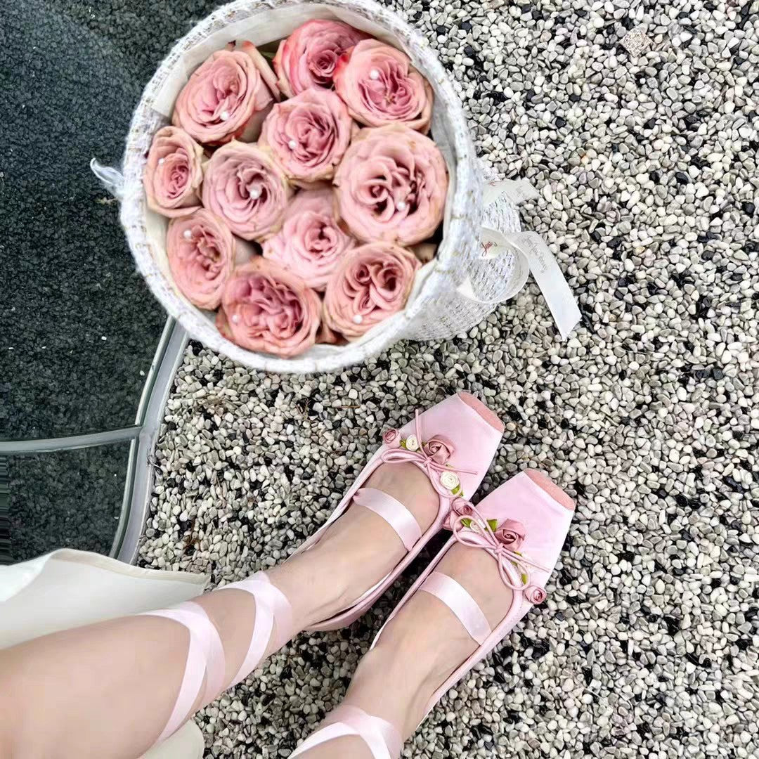 Ballet Lace-Up Flats