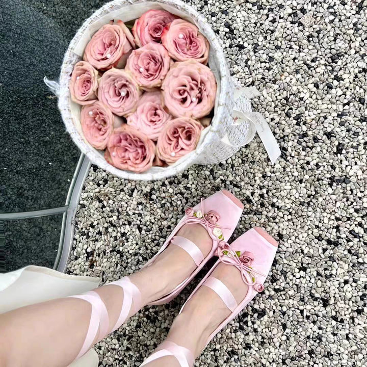 Ballet Lace-Up Flats