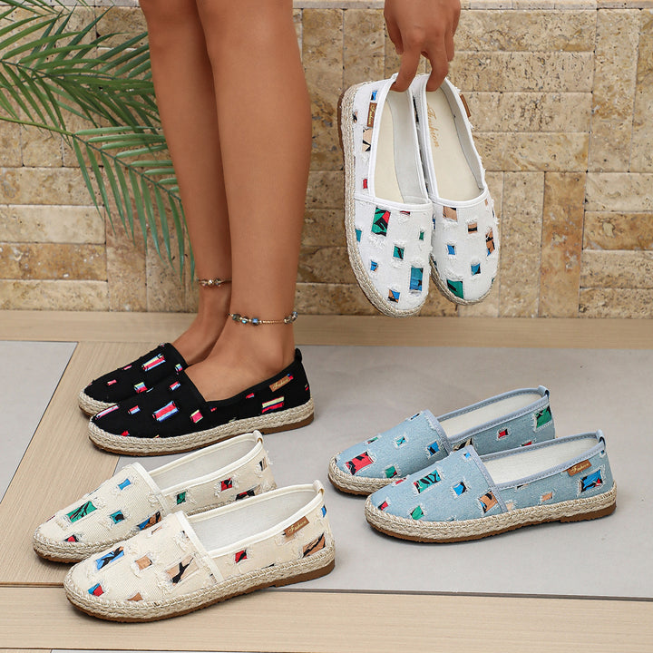 Halloween Print Espadrille Flats