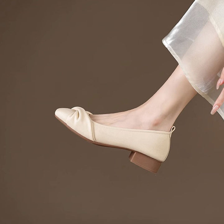 Twist-Knot Square Toe Flats