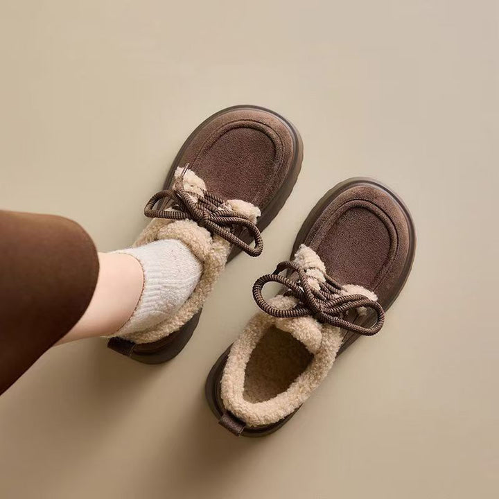 Cozy Fleece-Lined Platform Loafers