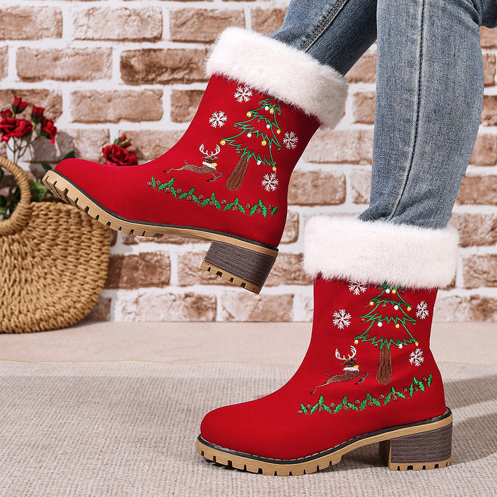 Christmas Fur Boots