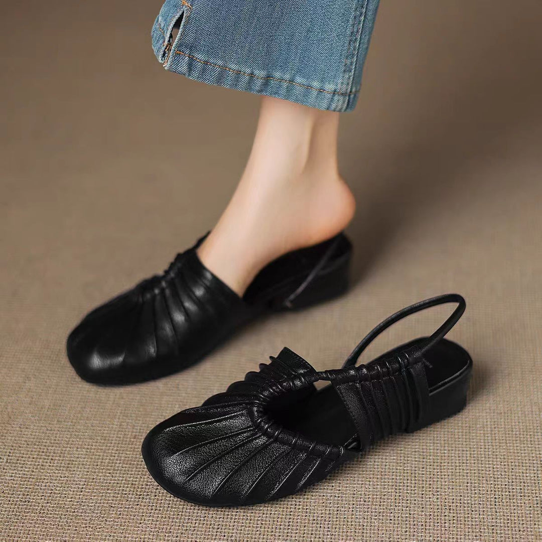 Ruched Ballet Flats