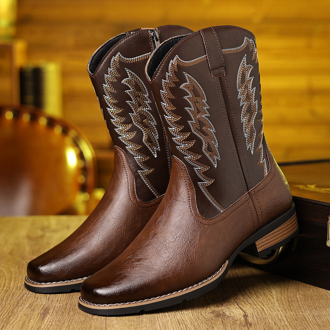 Embroidered Western Cowboy Boots