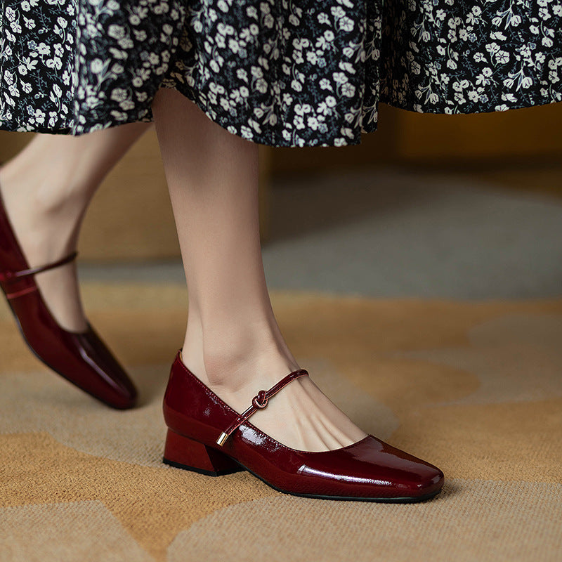 Vintage Patent Leather Mary Jane Heels