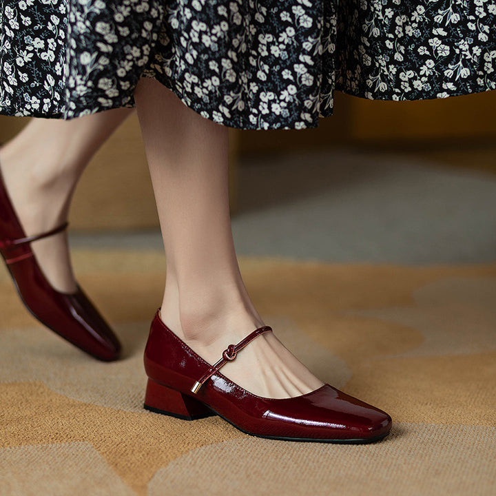 Vintage Patent Leather Mary Jane Heels