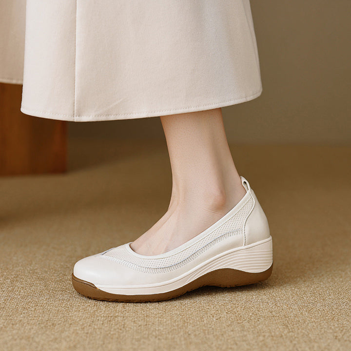 Comfortable Slip-On Wedge Walking Shoes