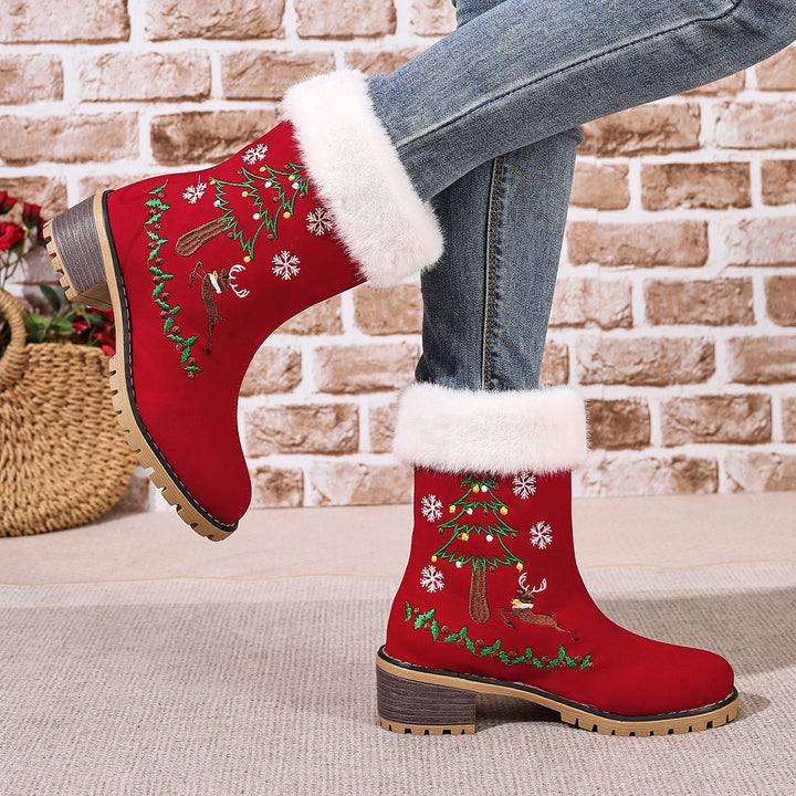 Christmas Fur Boots
