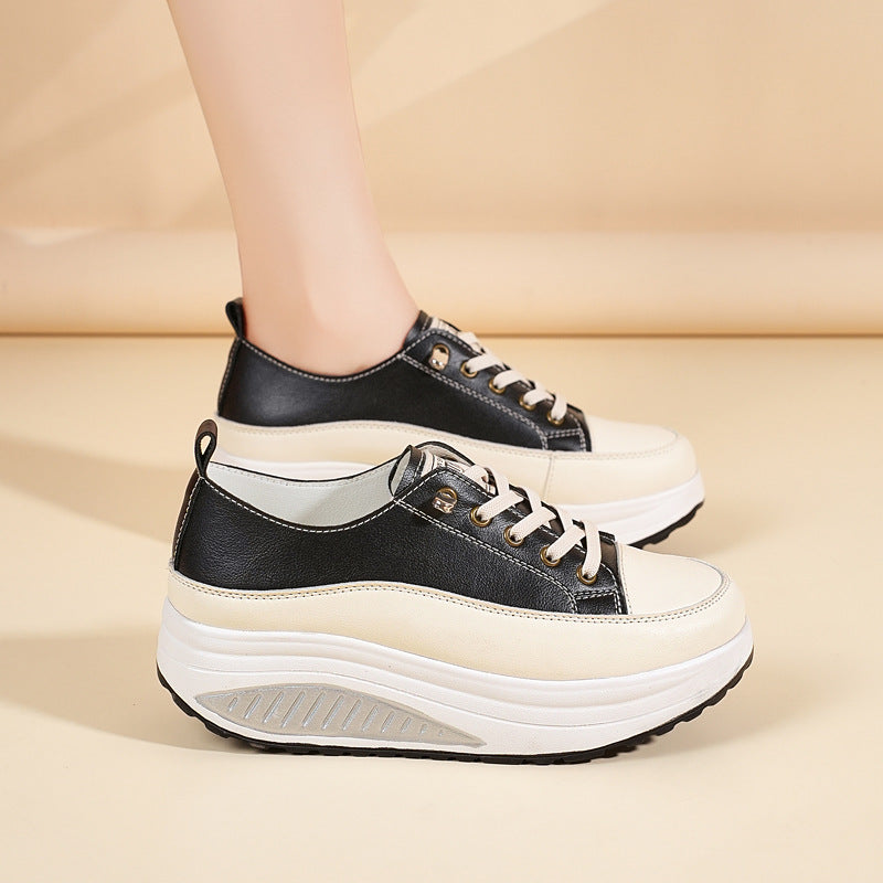 Colorblock Platform Sneakers