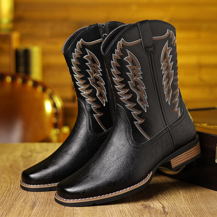 Embroidered Western Cowboy Boots