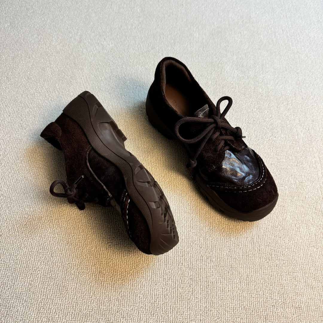 Vintage Lace-Up Loafers