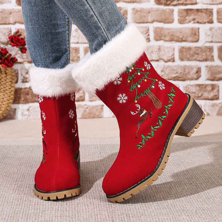 Christmas Fur Boots