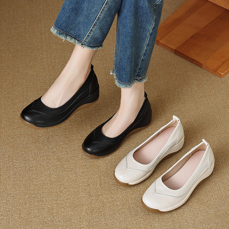 Comfortable Slip-On Wedge Walking Shoes