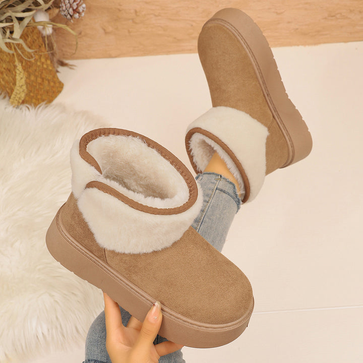 Cozy Faux Fur Platform Snow Boots