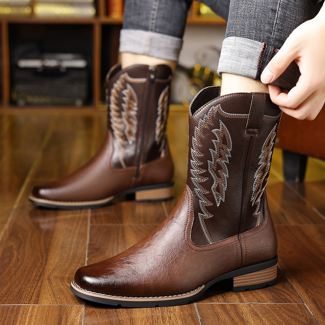 Embroidered Western Cowboy Boots