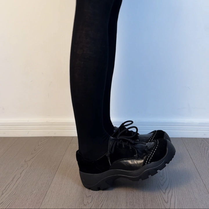 Vintage Lace-Up Loafers