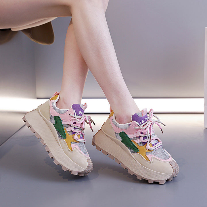 Colorblock Chunky Platform Sneakers
