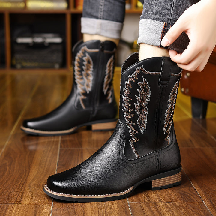 Embroidered Western Cowboy Boots