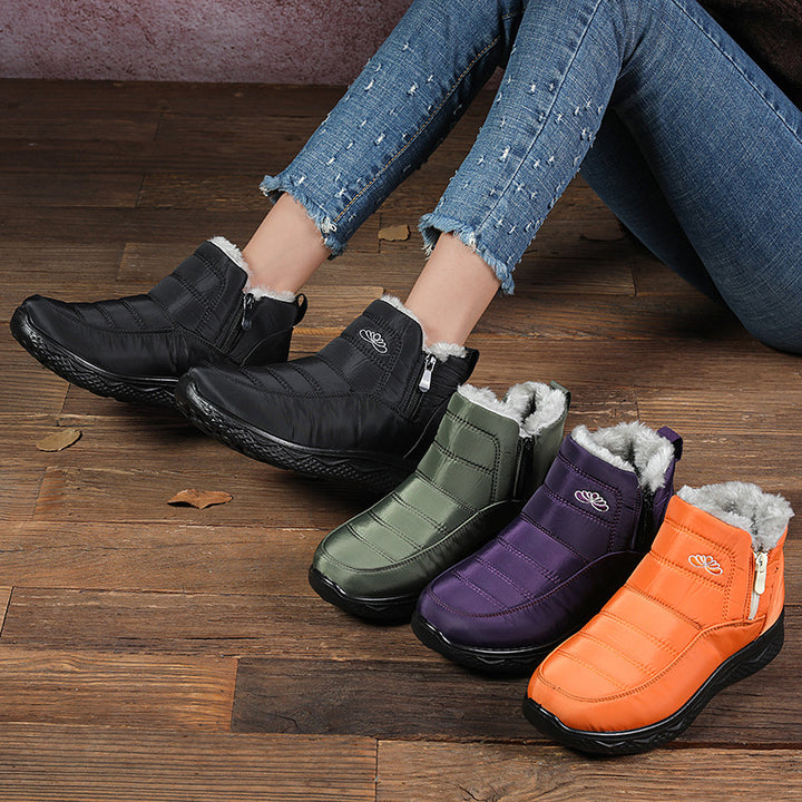 Cozy Fur-Lined Waterproof Winter Ankle Boots