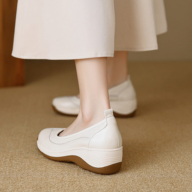 Comfortable Slip-On Wedge Walking Shoes