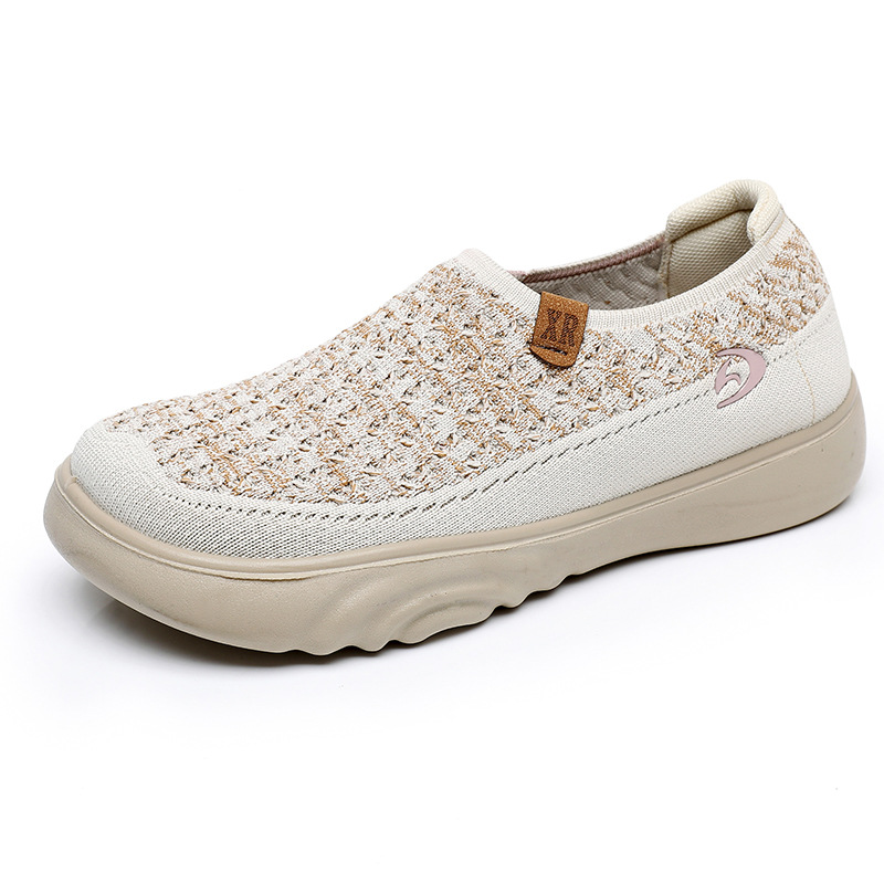 Breathable Woven Slip-On Walking Shoes