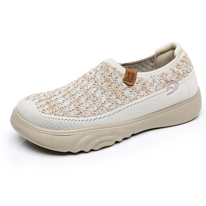 Breathable Woven Slip-On Walking Shoes