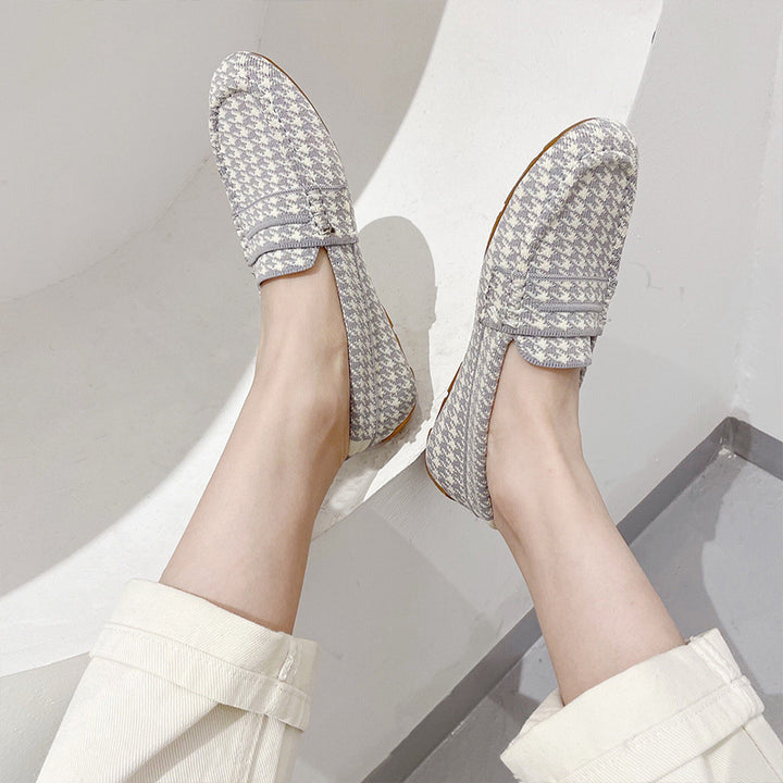 Houndstooth Penny Loafers