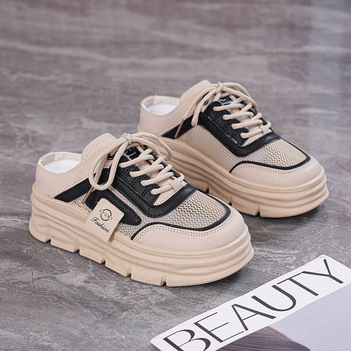 Breathable Mesh Platform Sneakers