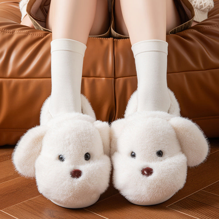 Plush Teddy Bear Slippers