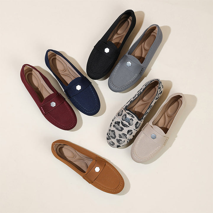 Soft Knit Slip-On Loafers