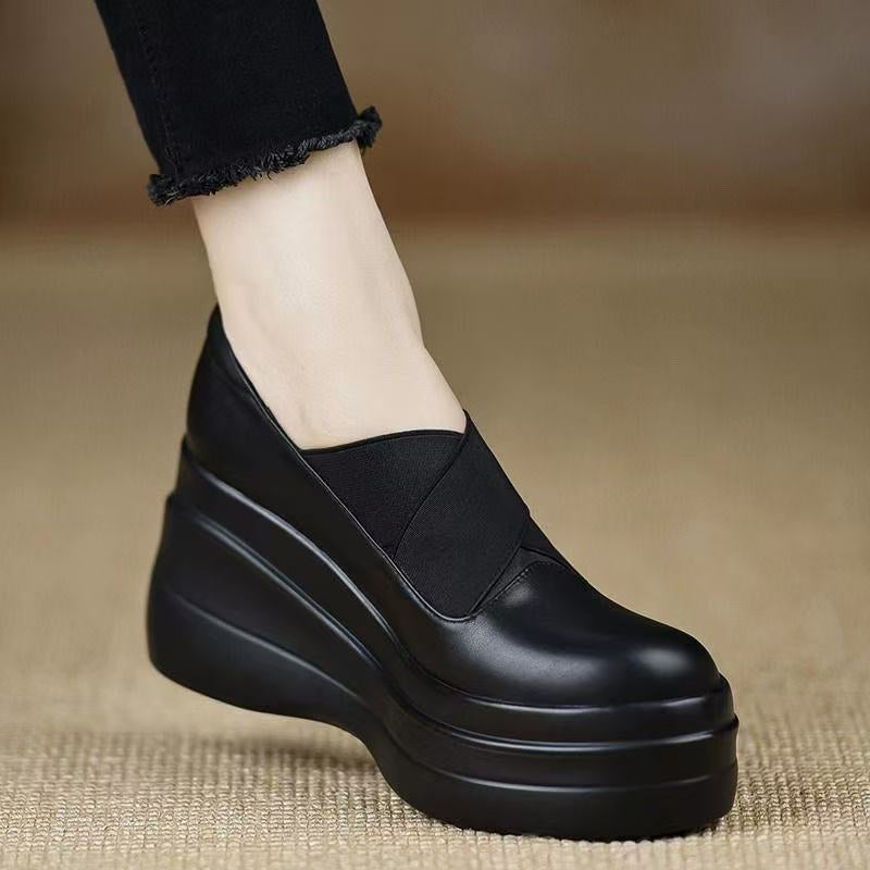 Comfort Platform Wedge Slip-On Shoes