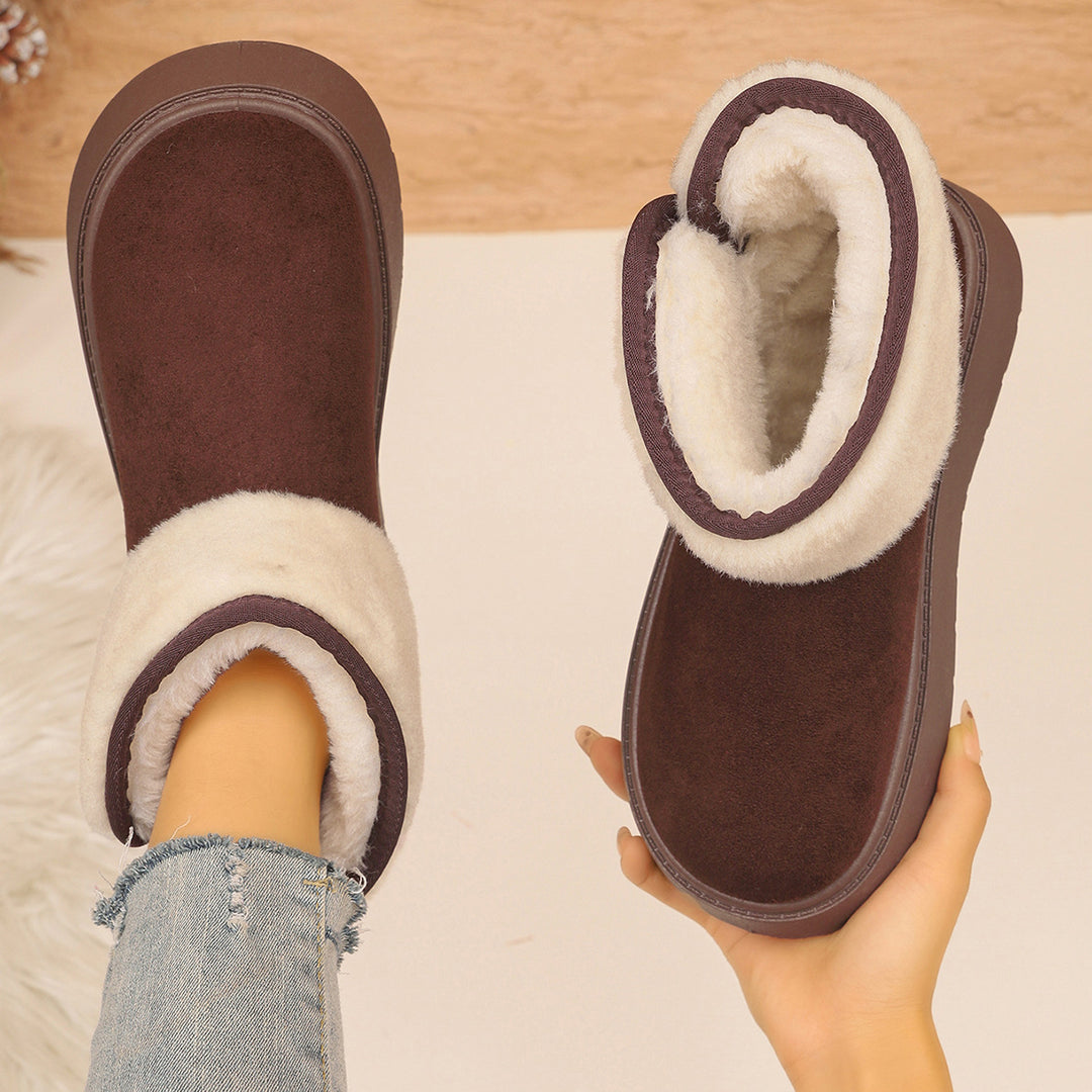 Cozy Faux Fur Platform Snow Boots