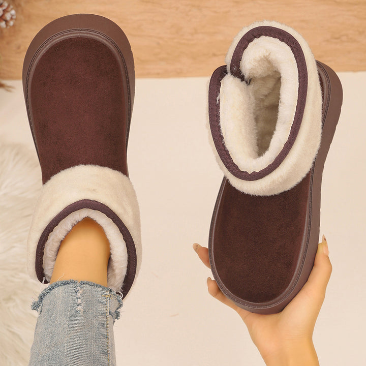 Cozy Faux Fur Platform Snow Boots
