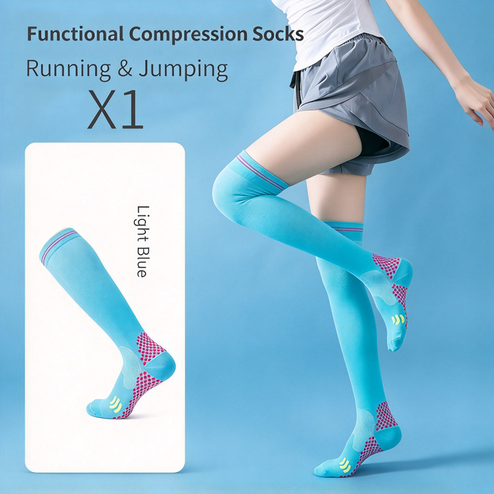 Knee-High Compression Sports Socks