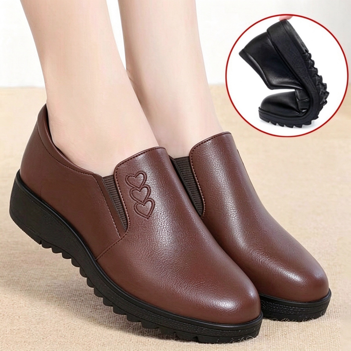 Comfort Slip-On Wedge Shoes