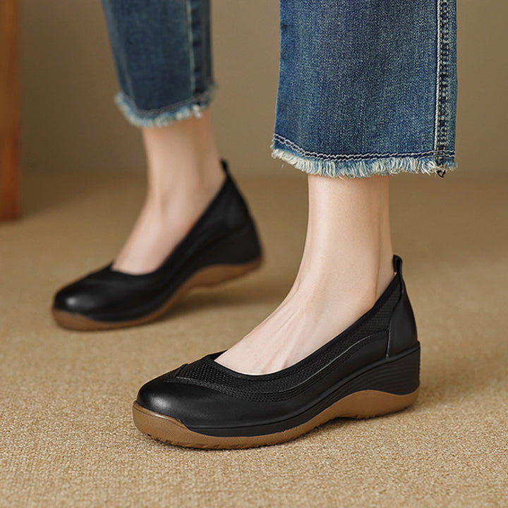 Comfortable Slip-On Wedge Walking Shoes