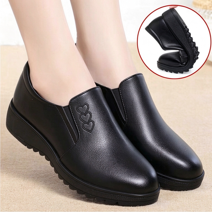 Comfort Slip-On Wedge Shoes