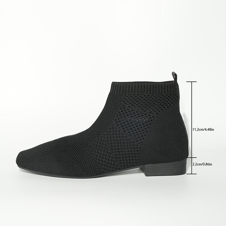 Breathable Knit Sock Ankle Boots