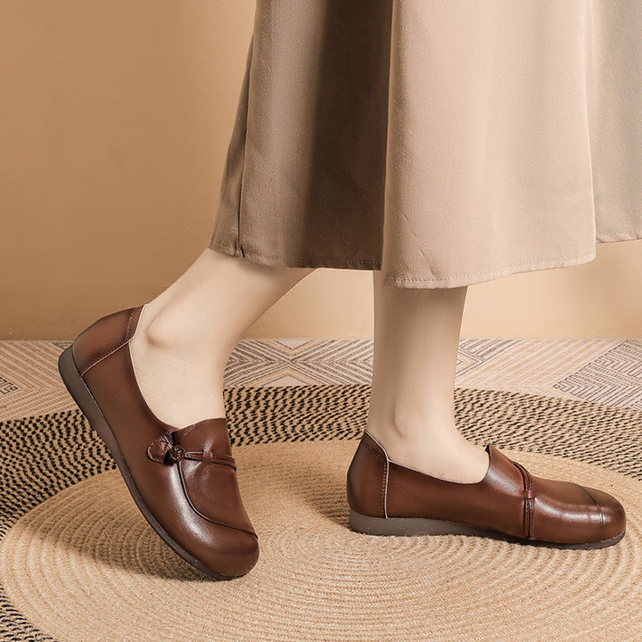 Retro Round Toe Comfort Loafers