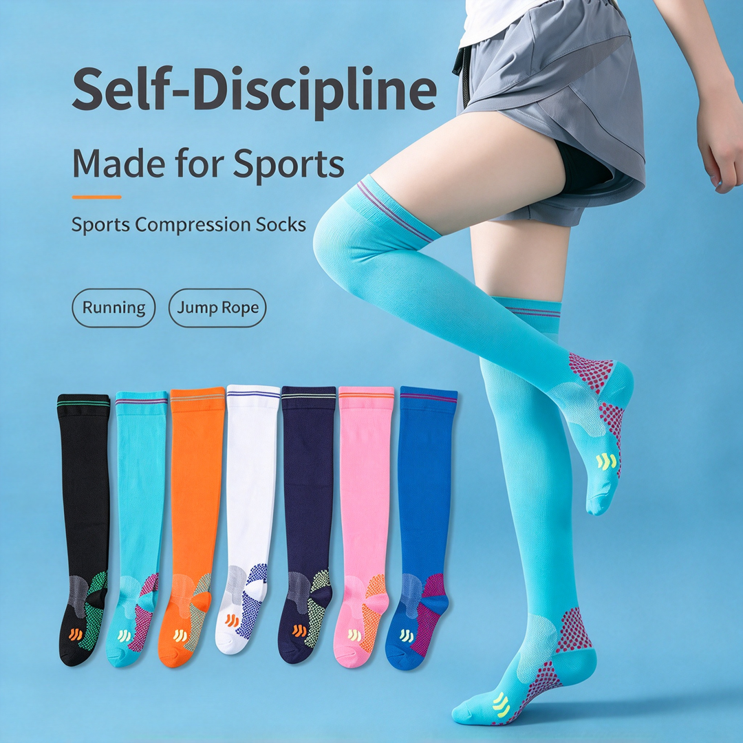 Knee-High Compression Sports Socks