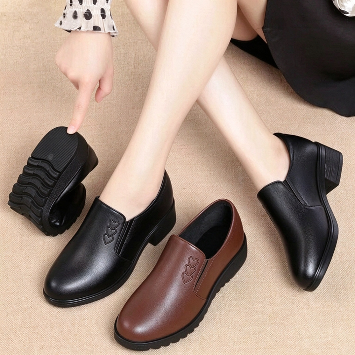 Comfort Slip-On Wedge Shoes