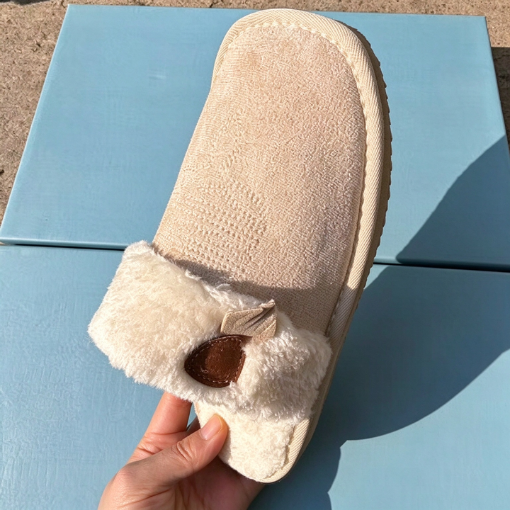 Cozy Faux Fur Lined Slip-On Slippers