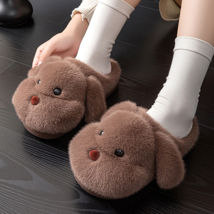 Plush Teddy Bear Slippers
