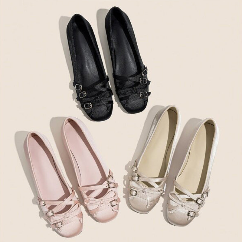 Buckle Strap Ballet Flats