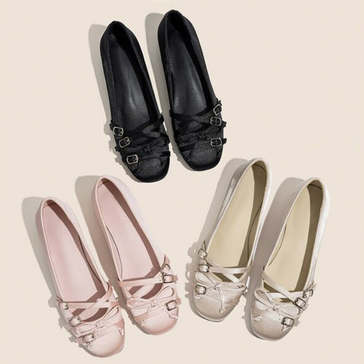 Buckle Strap Ballet Flats