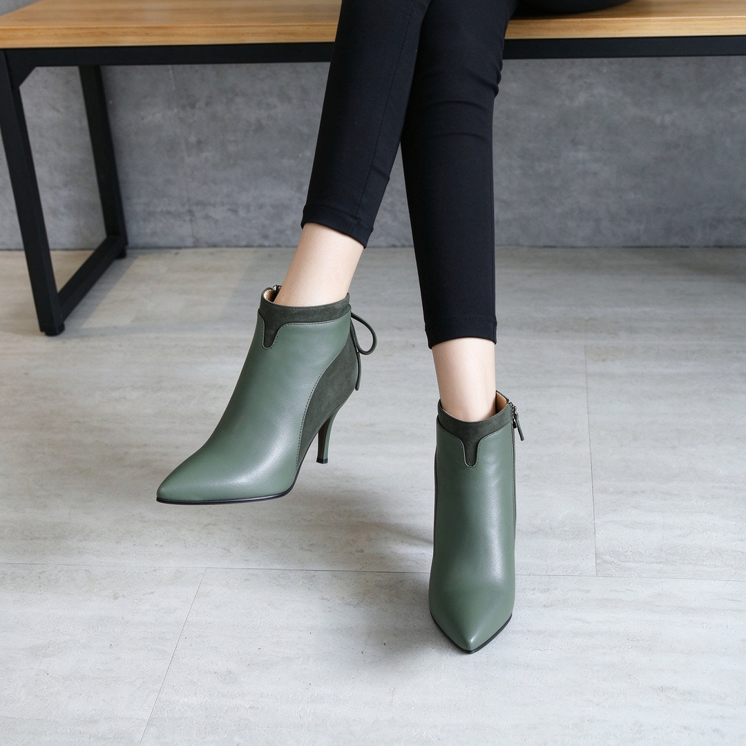 Elegant Pointed Toe Tassel Stiletto Ankle Boots
